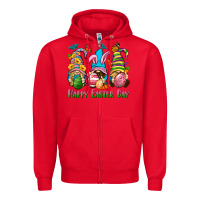 Red Happy Easter Day gnomies Zipper Hoodie - Neo Western