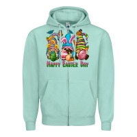 Seafoam Happy Easter Day gnomies Zipper Hoodie - Neo Western