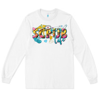 White scrub life Long Sleeve Tee - texasbilliewilder