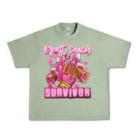 Oil Green Breast Cancer survivor afro girl sneakers Urban Heavy Tee - RanaPortraitStore