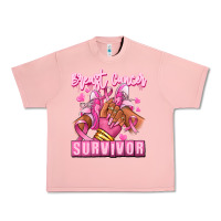 Salmon Breast Cancer survivor afro girl sneakers Urban Heavy Tee - RanaPortraitStore