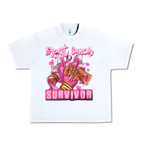 White Breast Cancer survivor afro girl sneakers Urban Heavy Tee - RanaPortraitStore