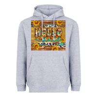 Heather Grey western hello fall tumbler Heavyweight Hoodie - Artiststas