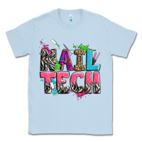 Dusty Blue nail tech Classic Tee - Zillion Design Studio