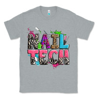 Heather Grey nail tech Classic Tee - Zillion Design Studio