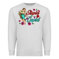 Dove Grey stupid cupid Premium Sweatshirt - AdoDesignShop