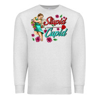 Oatmeal Heather stupid cupid Premium Sweatshirt - AdoDesignShop