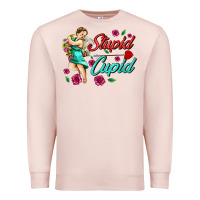 Pale Pink stupid cupid Premium Sweatshirt - AdoDesignShop