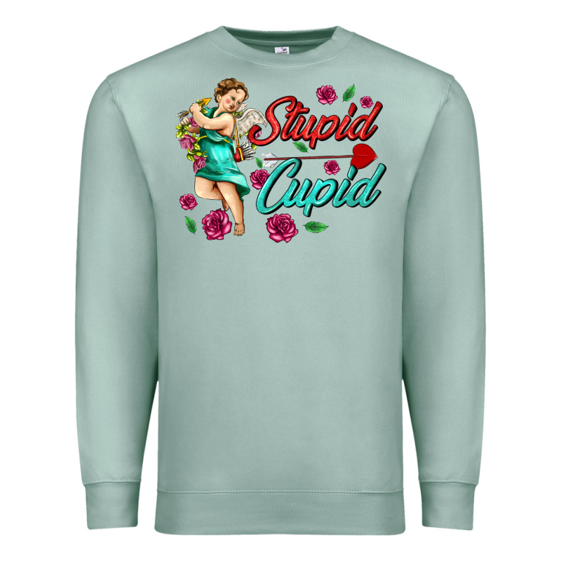 Stupid Cupid Premium Sweatshirt by AdoDesignShop | Teevron