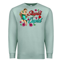 Seafoam stupid cupid Premium Sweatshirt - AdoDesignShop
