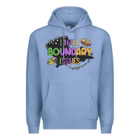 Colony Blue ı have boundary ıssues Premium Hoodie - MaliasSmallBusiness