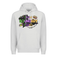 Dove Grey ı have boundary ıssues Premium Hoodie - MaliasSmallBusiness