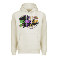 Oatmeal Heather ı have boundary ıssues Premium Hoodie - MaliasSmallBusiness