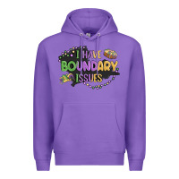 Purple ı have boundary ıssues Premium Hoodie - MaliasSmallBusiness