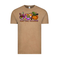 Vintage Coffee peace love halloween Vintage Tee - BarkalooDesign