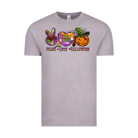 Vintage Zinc peace love halloween Vintage Tee - BarkalooDesign