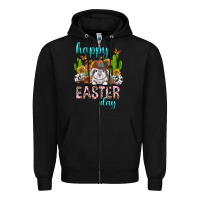 Black Happy Easter Day Rodeo Zipper Hoodie - Neo Western