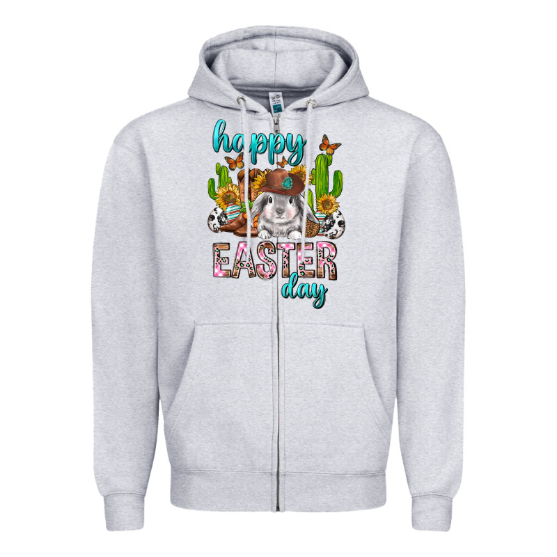 Happy Easter Day Rodeo Zipper Hoodie by Neo Western | Teevron