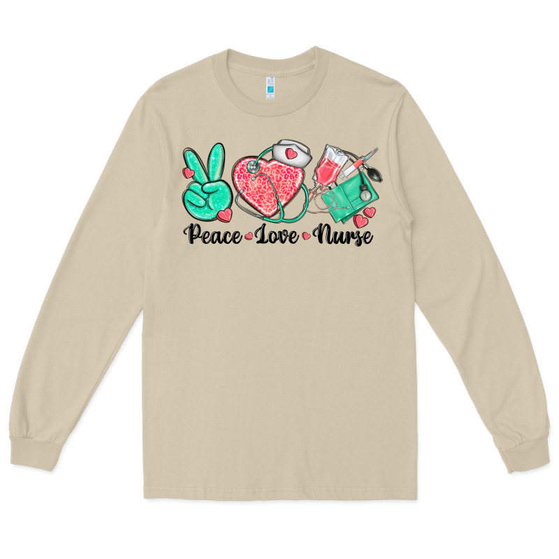 Peace Love Nurse Long Sleeve Tee by texasbilliewilder | Teevron