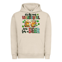 Pigment French Oak its the most wonderful time for a year Urban Hoodie - MaliasSmallBusiness