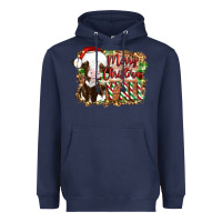 Navy merry christmas y'all cow Heavyweight Hoodie - Artiststas