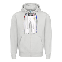 Dove Grey softball uniform short pant fa element Zipper Hoodie - FaDigitalArtStudio