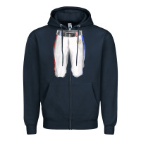 Navy softball uniform short pant fa element Zipper Hoodie - FaDigitalArtStudio
