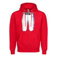 Red softball uniform short pant fa element Zipper Hoodie - FaDigitalArtStudio