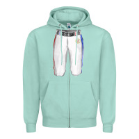 Seafoam softball uniform short pant fa element Zipper Hoodie - FaDigitalArtStudio