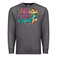 Charcoal Heather no thanks cupid Premium Sweatshirt - AdoDesignShop