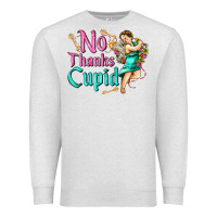 Oatmeal Heather no thanks cupid Premium Sweatshirt - AdoDesignShop