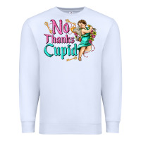 White no thanks cupid Premium Sweatshirt - AdoDesignShop