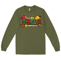 Army Green mama softball Long Sleeve Tee - Zillion Design Studio