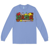 Colony Blue mama softball Long Sleeve Tee - Zillion Design Studio