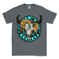 Charcoal Heather gamestone with bull skull Classic Tee - RanaPortraitStore