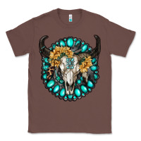 Chestnut gamestone with bull skull Classic Tee - RanaPortraitStore