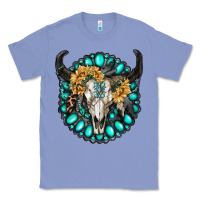 Colony Blue gamestone with bull skull Classic Tee - RanaPortraitStore