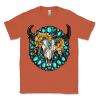 Copper gamestone with bull skull Classic Tee - RanaPortraitStore