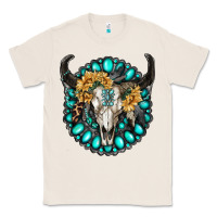 Natural gamestone with bull skull Classic Tee - RanaPortraitStore