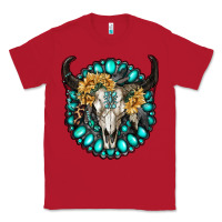 Red gamestone with bull skull Classic Tee - RanaPortraitStore