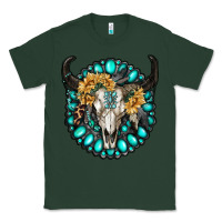 Sports Green gamestone with bull skull Classic Tee - RanaPortraitStore