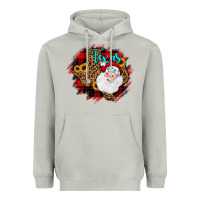 Moon Dust texas santa wood slice ornament Heavyweight Hoodie - JahusDesignShop
