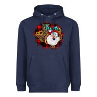 Navy texas santa wood slice ornament Heavyweight Hoodie - JahusDesignShop