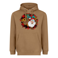 Toasted Coconut texas santa wood slice ornament Heavyweight Hoodie - JahusDesignShop