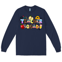 Navy teacher squad Long Sleeve Tee - AdoDesignShop