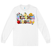 White teacher squad Long Sleeve Tee - AdoDesignShop