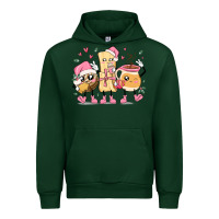 Forest Green mexican christmas pan dulce cartoon characters Urban Hoodie - MaliasSmallBusiness
