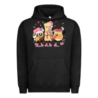 Pigment Black mexican christmas pan dulce cartoon characters Urban Hoodie - MaliasSmallBusiness