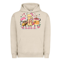 Pigment French Oak mexican christmas pan dulce cartoon characters Urban Hoodie - MaliasSmallBusiness