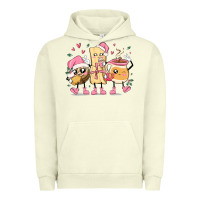 Pigment Pistachio mexican christmas pan dulce cartoon characters Urban Hoodie - MaliasSmallBusiness